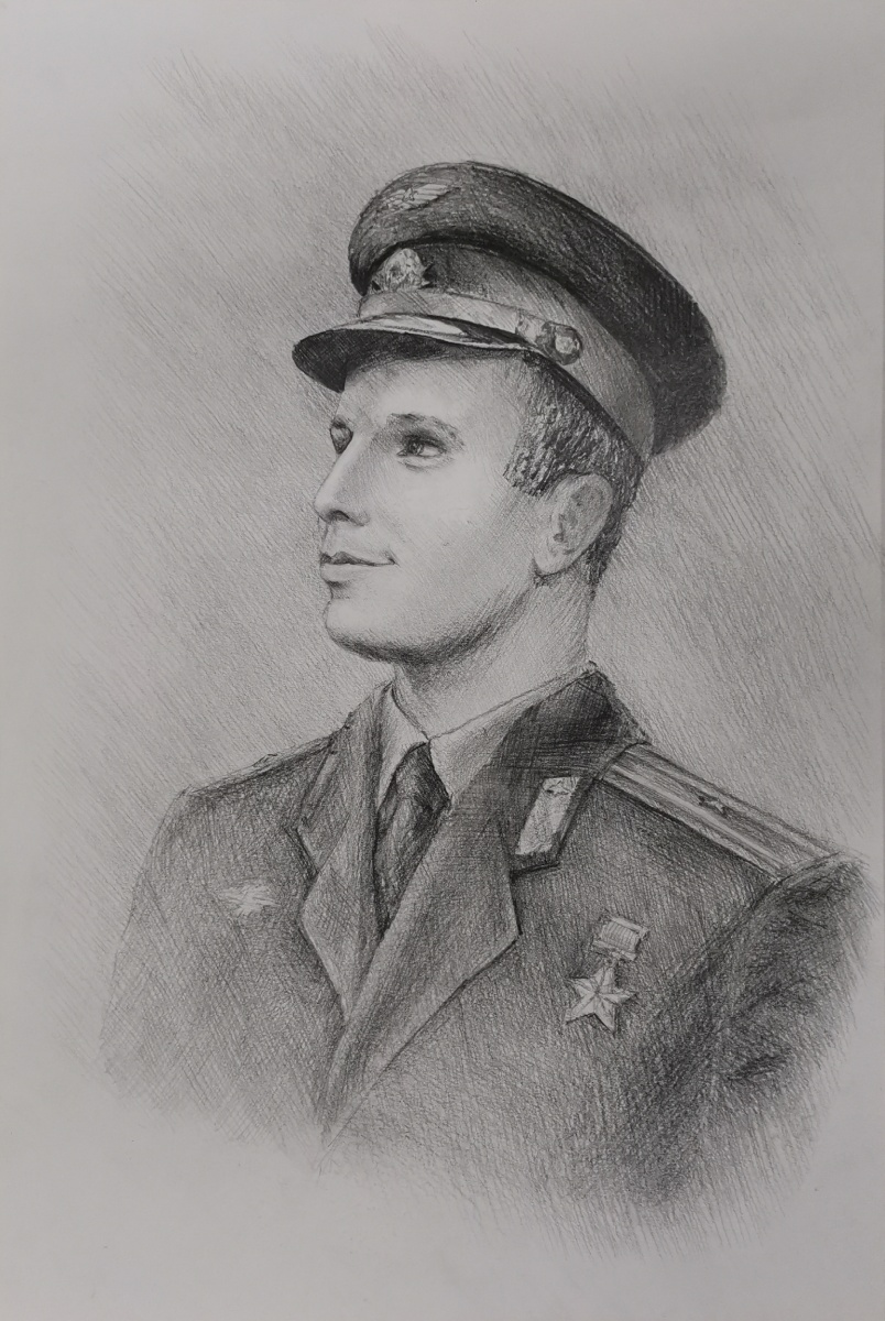 Портрет Ю.А.Гагарина