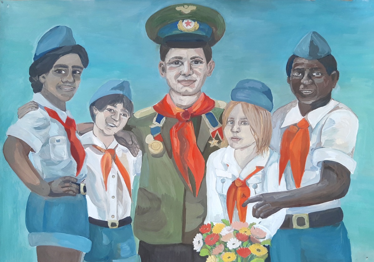 Гагарин в Артеке