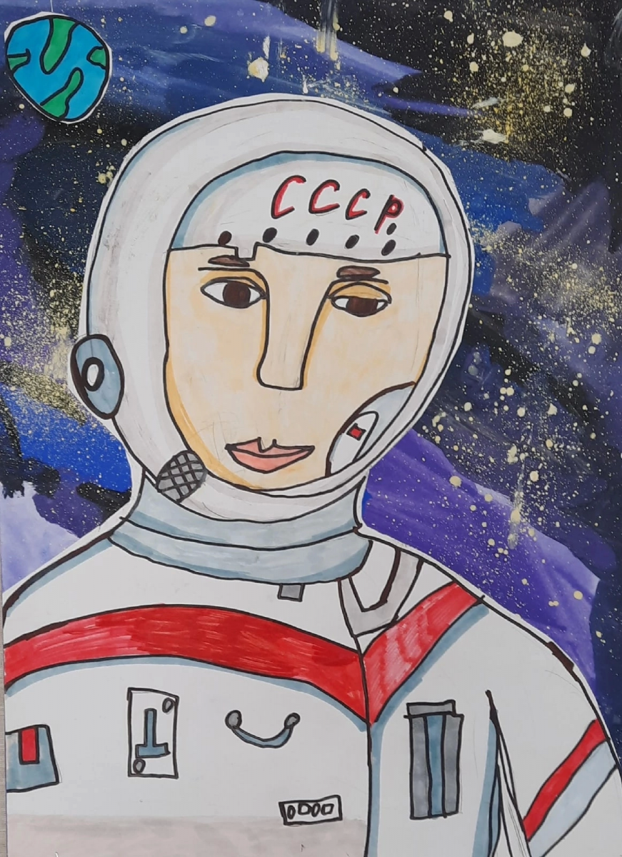 Портрет  Ю.А. Гагарина 