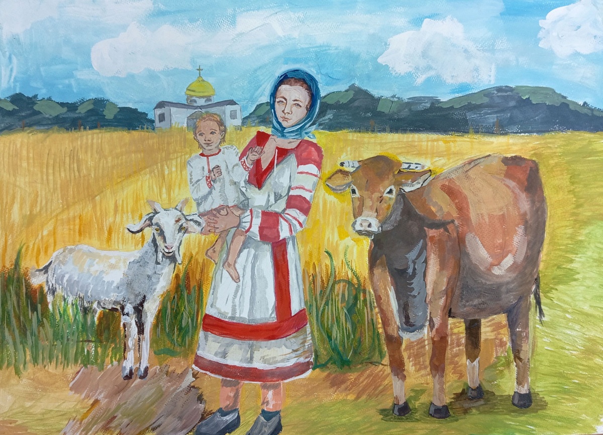 Юра с мамой