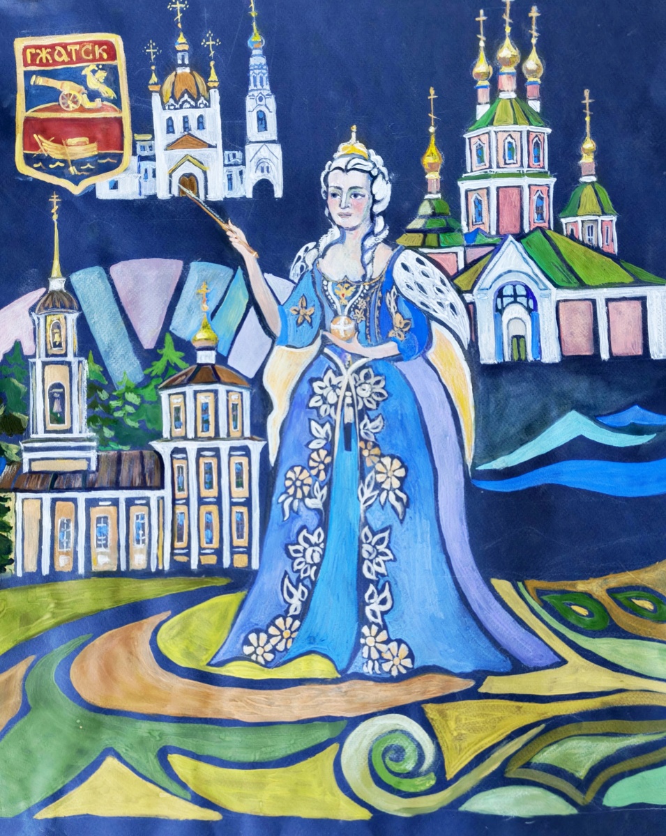 Указом Екатерина II Гжатская слободка стала уездным городом